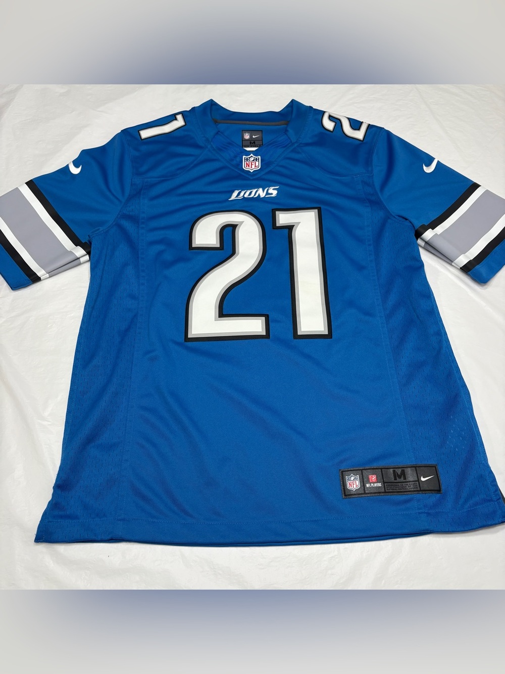 Nike On Field Reggie Bush #21 Detroit Lions NFL Jersey Men’s Medium
